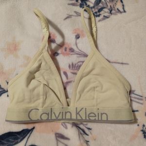 Yellow Calvin Klein bralette